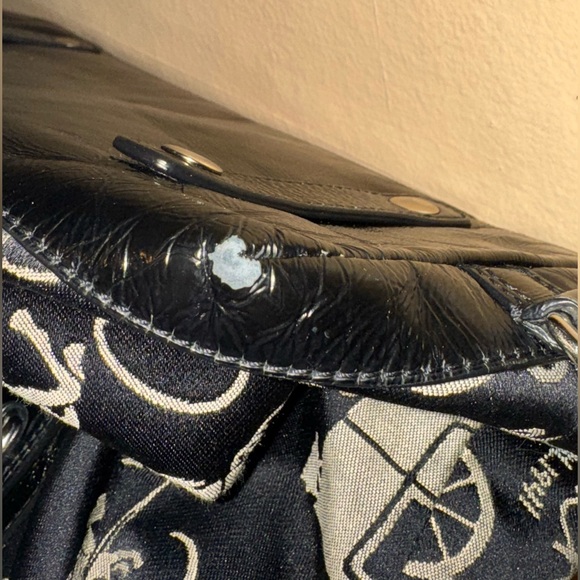 COACH Ashley Horse & Carriage Satchel Handbag w/ Shoulder Strap - Picture 14 of 16